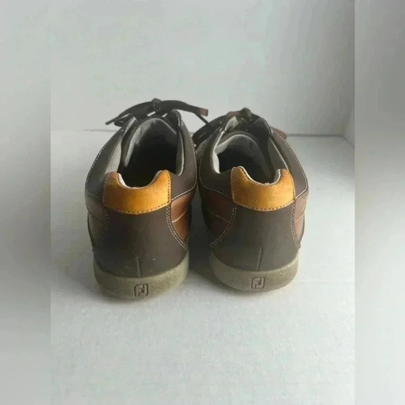 FOOTJOY FJ Contour Golf Casual Shoes Brown Leather-Size:10.5 M - Picture 8 of 9